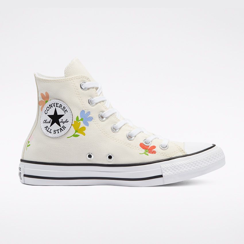 Floral Print Chuck Taylor All Star High Top in Egret/Black/White - Converse  Canada