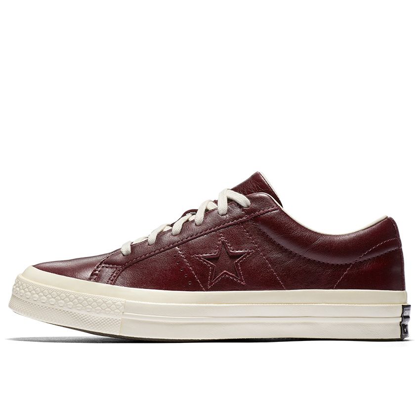 Pence tabaco web One Star Leather and Tapestry in Dark Sangria/Egret - Converse Canada