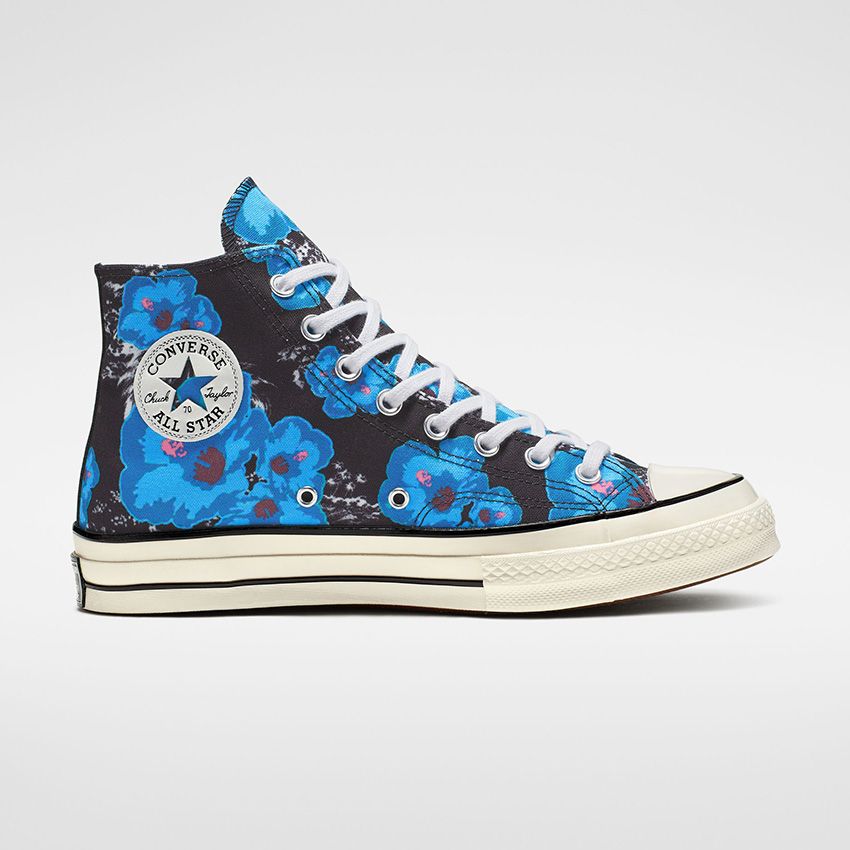 Chuck 70 Paradise Floral High Top in Black/Gnarly Blue/Racer Pink - Converse  Canada