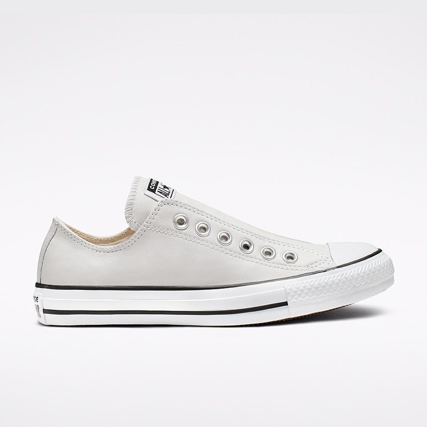Taylor All Star Leather Slip in Mouse/White/Black - Converse Canada