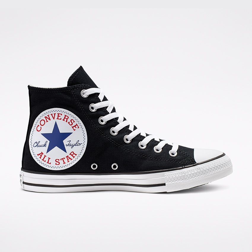 Converse Chuck Taylor All Oversized High Top in Black/White/Black - Converse