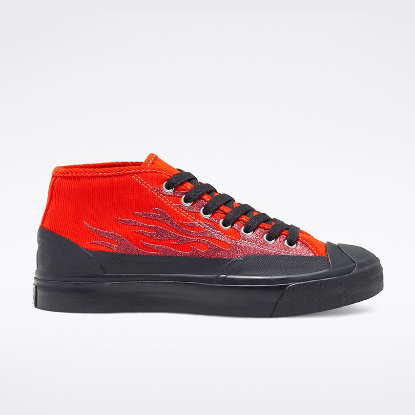 Converse x A$AP NAST Jack Purcell Mid Top Cherry Tomato/Black/Black - Canada