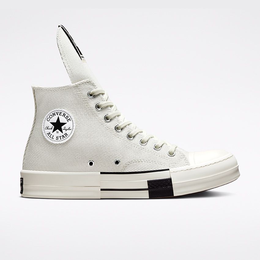 Converse x DRKSHDW DRKSTAR Chuck 70 High Top in Lily White/Egret/Black