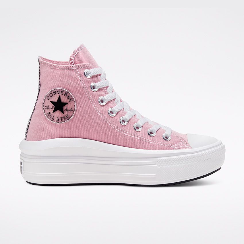 Chuck Taylor All Star Move High Top in Lotus Pink/Black/White - Converse  Canada