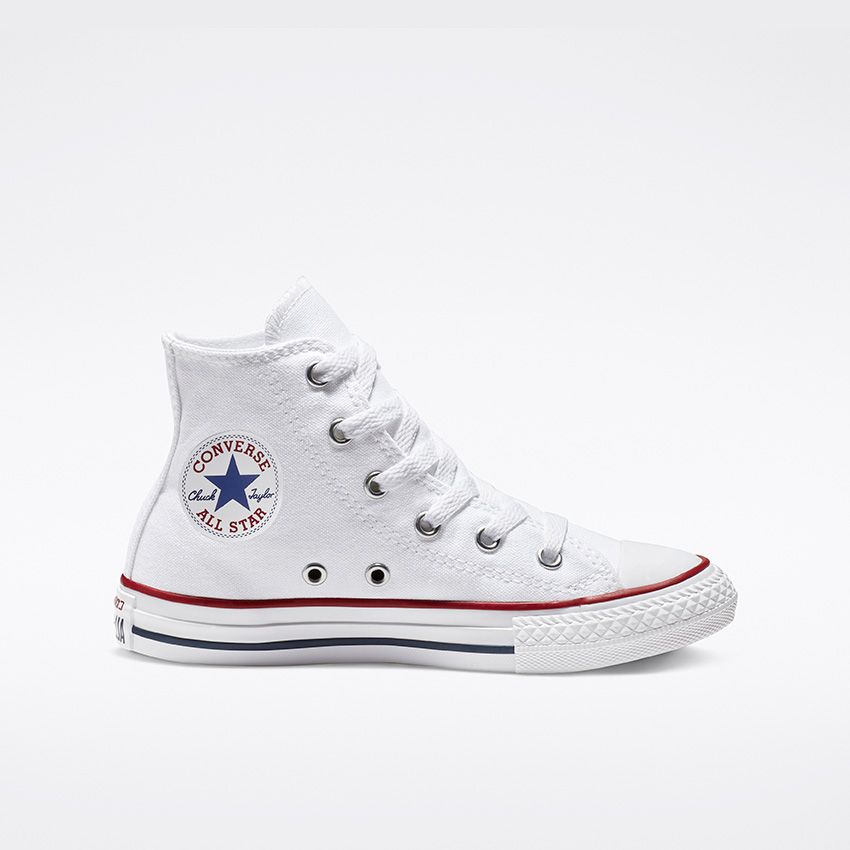Chuck Taylor All Star High Top Little/Big Kids in Optical White