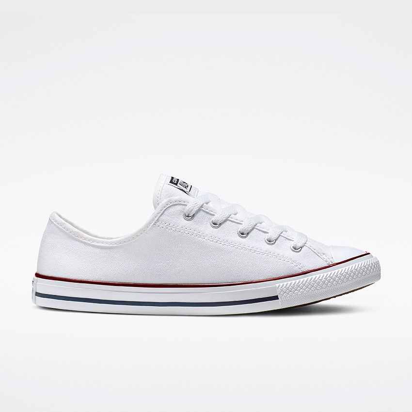 Chuck Taylor All Dainty Low Top in White/Red/Blue - Converse Canada