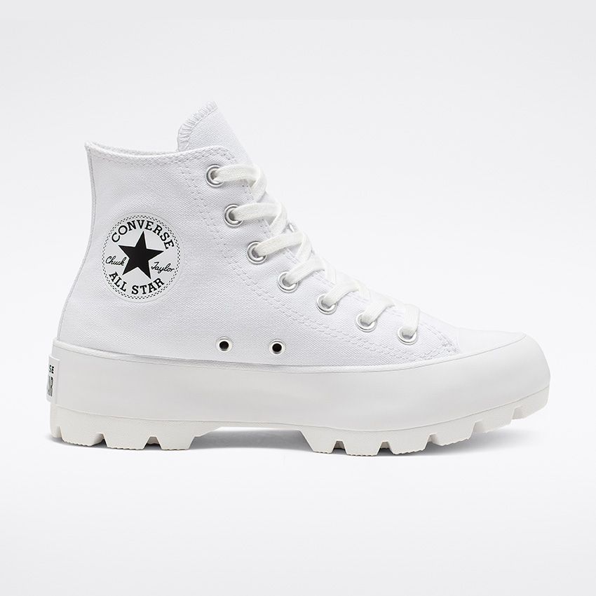 Lugged Chuck Taylor All Star High Top in White/Black/White - Converse Canada