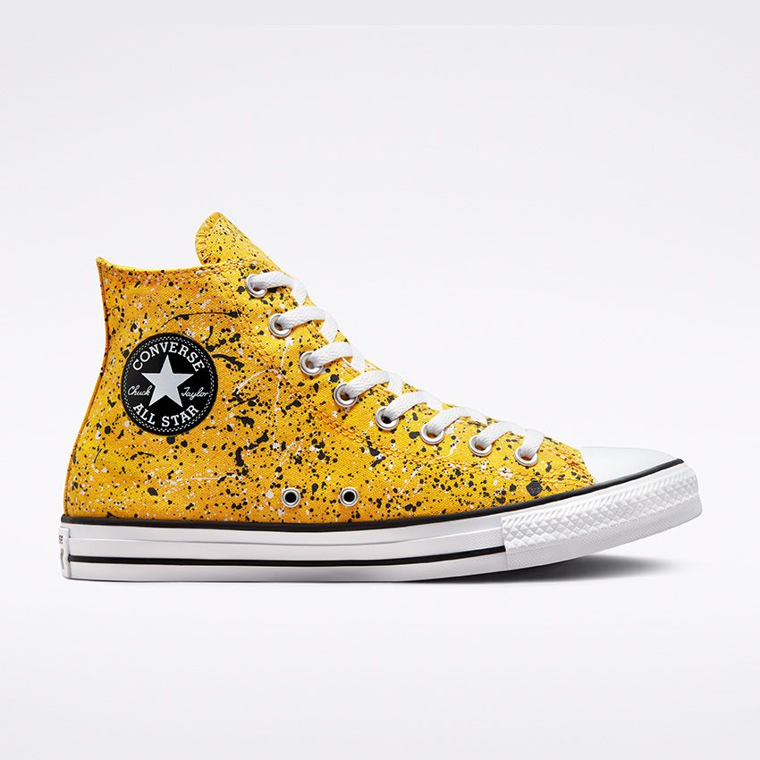 Chuck Taylor Star Paint Splatter High Top in Amarillo/Back/White - Converse Canada