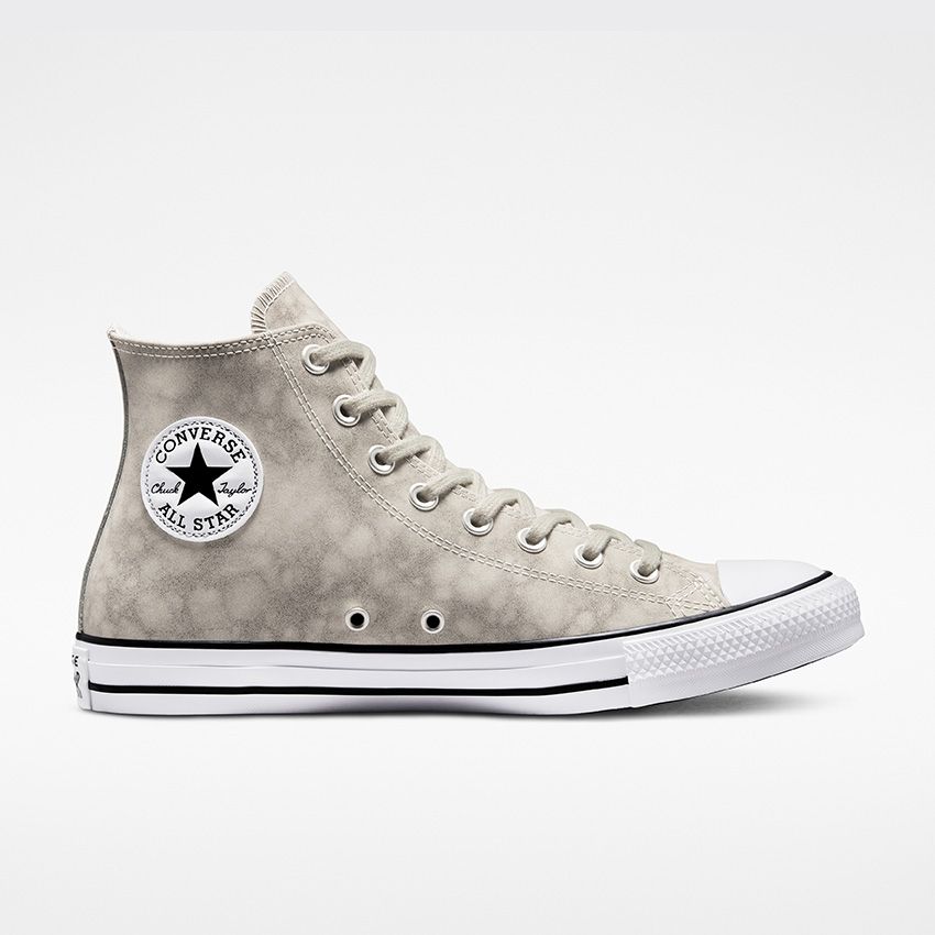 Chuck Taylor All Star Distressed Leather High Top in Light Smoke Converse Canada