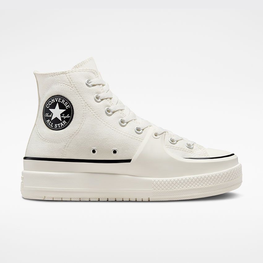 Chuck Taylor All Star Construct in Vintage White/Black/Egret