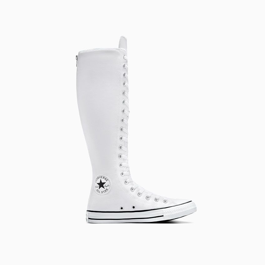 Black converse knee high tops sale