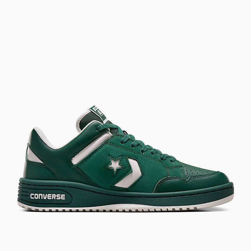 Converse Weapon Leather in Green Envy Egret Egret Converse Canada