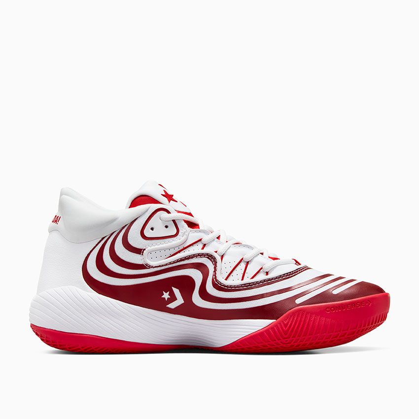 Basketball shoes red and white hotsell