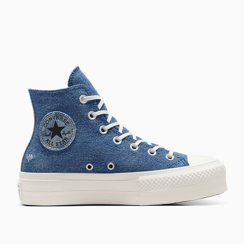 Blue high top chucks hot sale