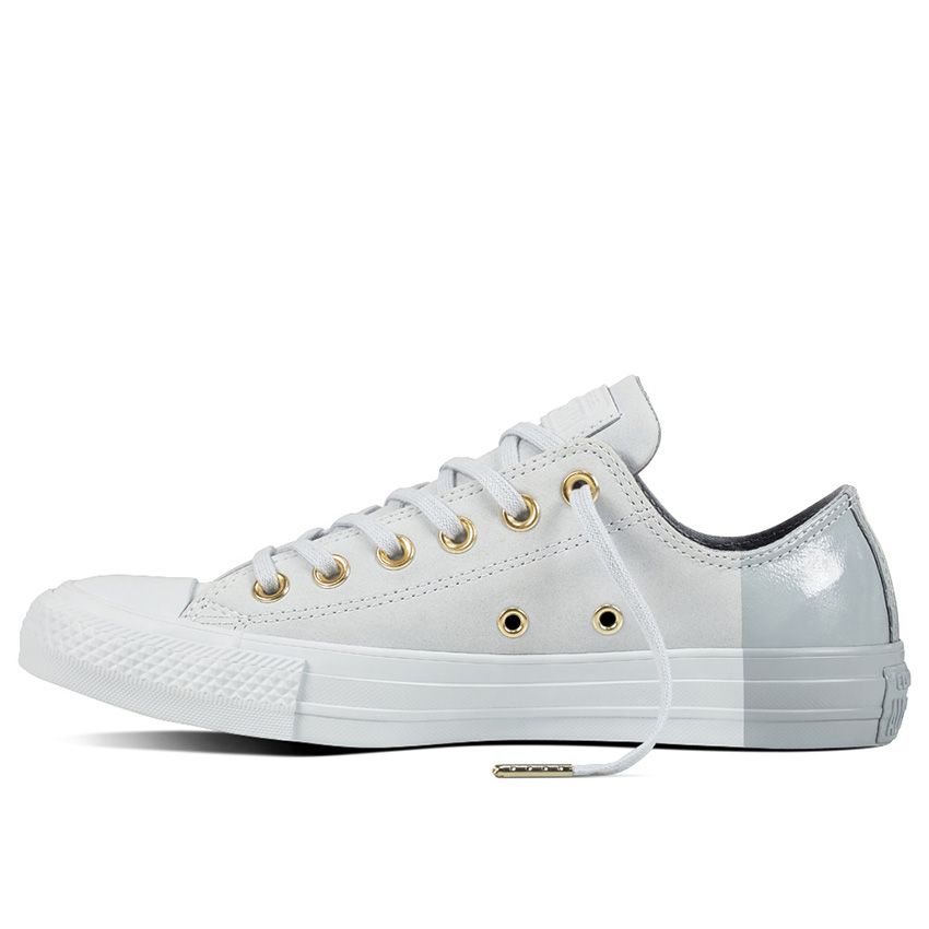 Chuck Taylor All Star Blocked Nubuck Low Top in Pure Platinum/Pure 