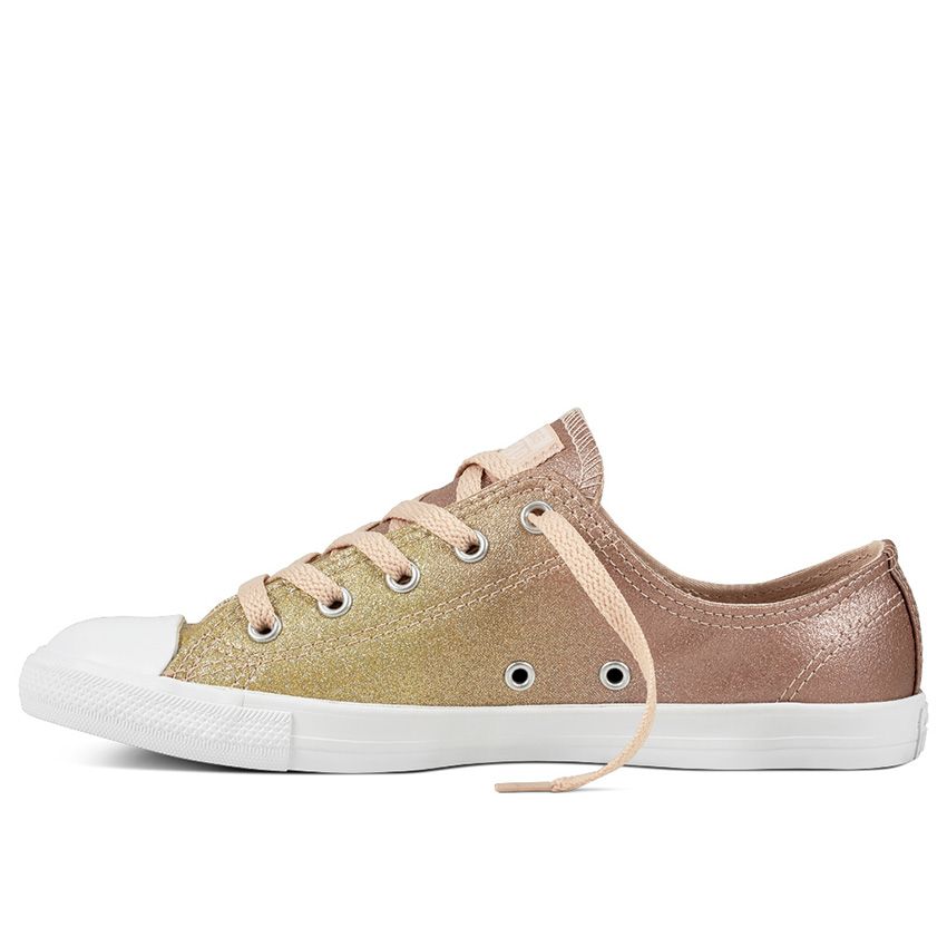 Chuck Taylor All Dainty Ombre Metallic Low Top in Gold/Particle Beige/White Converse Canada