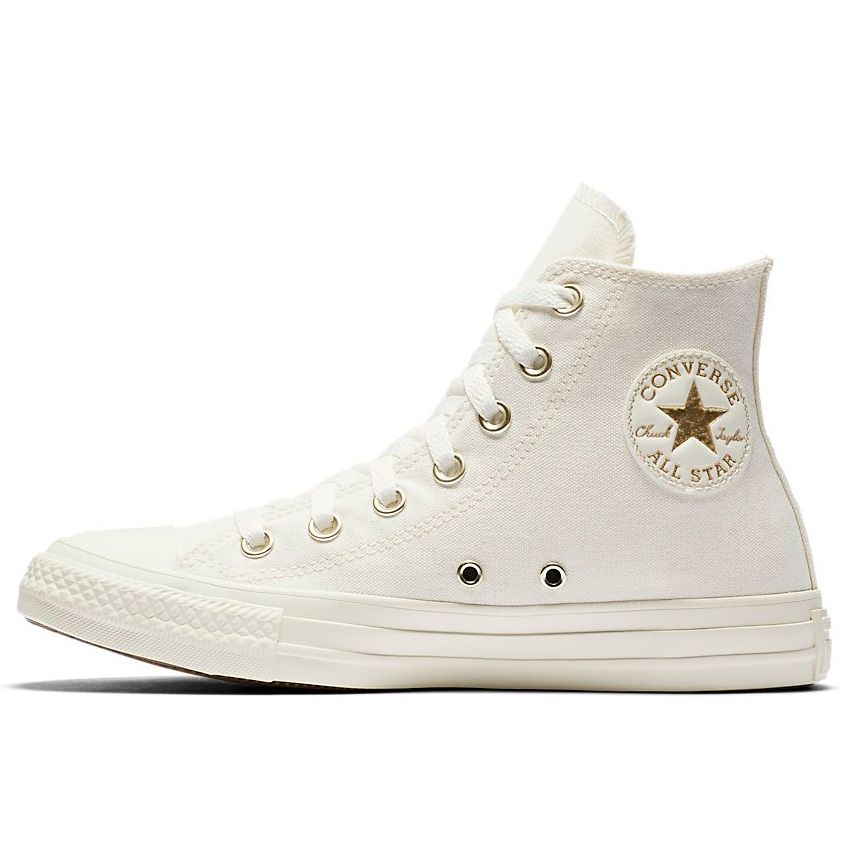 Taylor All Star Glam High Top in Egret/Egret/Gold Converse Canada
