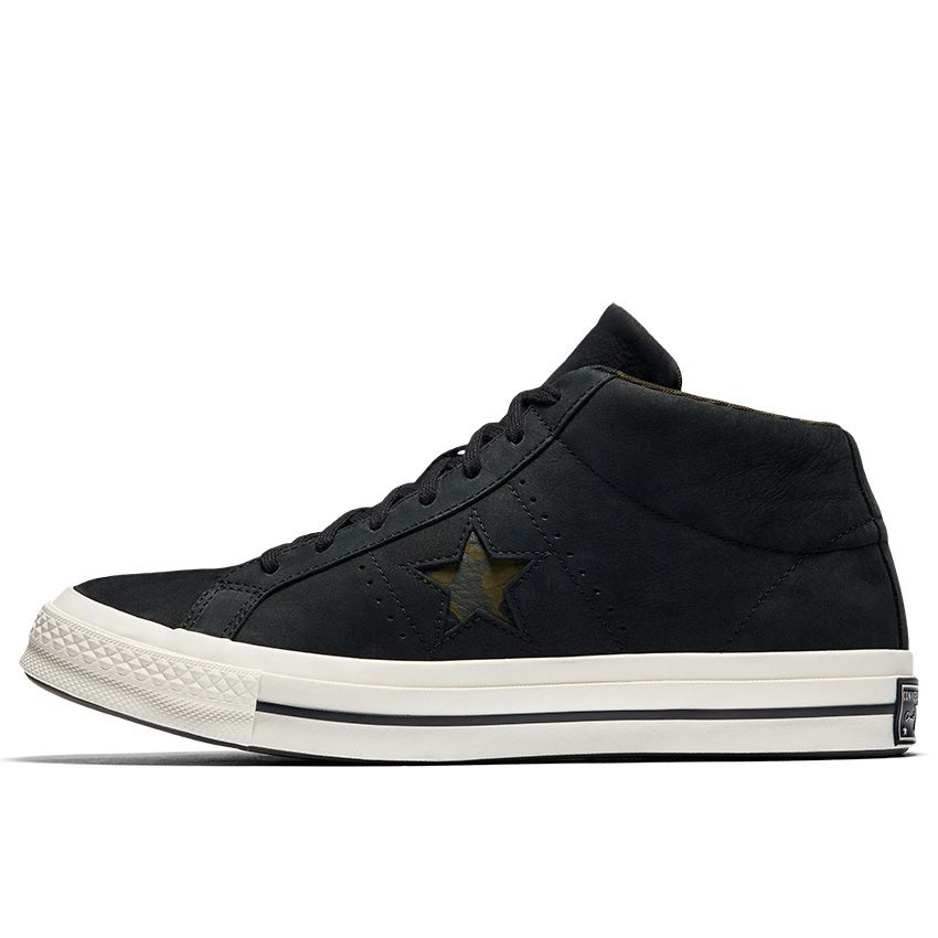 One Star Camo Mid in Black/Egret/Herbal - Converse Canada