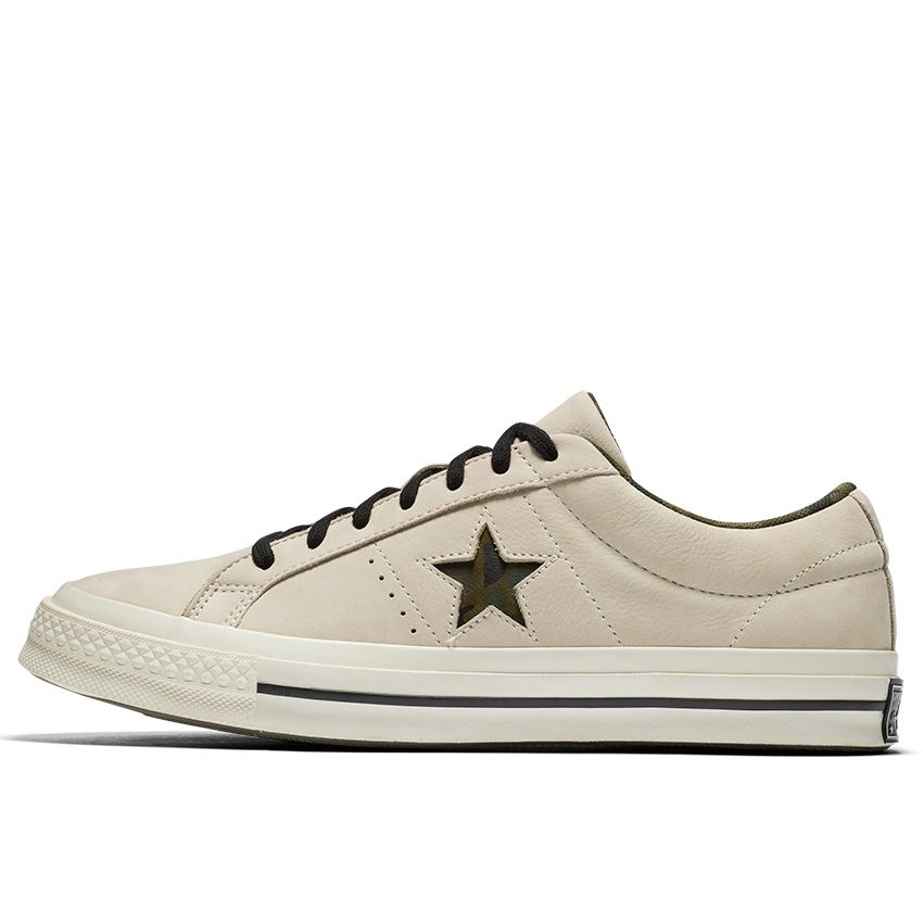 One Star Camo Low Top in Egret/Black/Herbal - Converse Canada