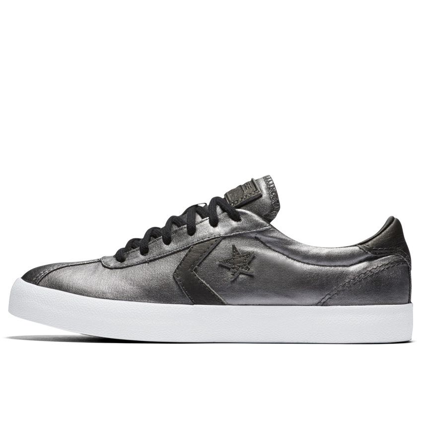 Breakpoint Metallic Canvas Low Top in Black Pearl/White/White - Converse  Canada