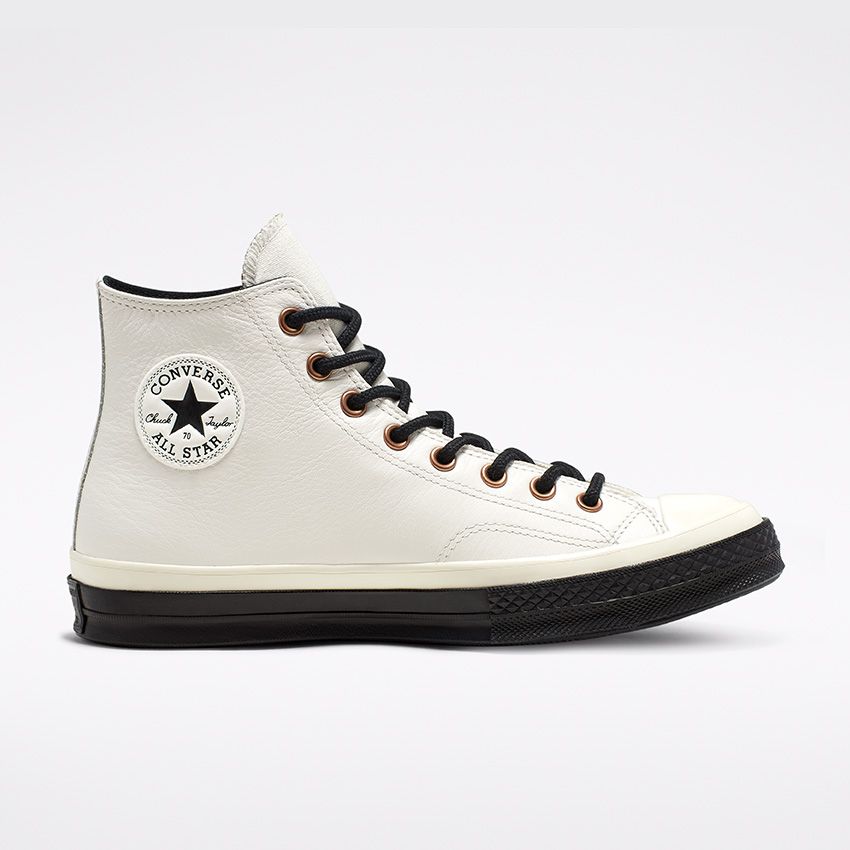 Waterproof GORE-TEX Leather Chuck 70 High Top in White Alyssum/Black/Egret  - Converse Canada