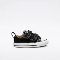 Baby converse black hot sale