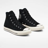 Chuck 70 Suede in Black Egret Black Converse Canada