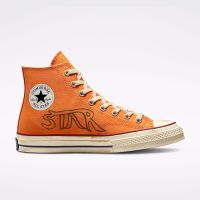 Black orange converse best sale