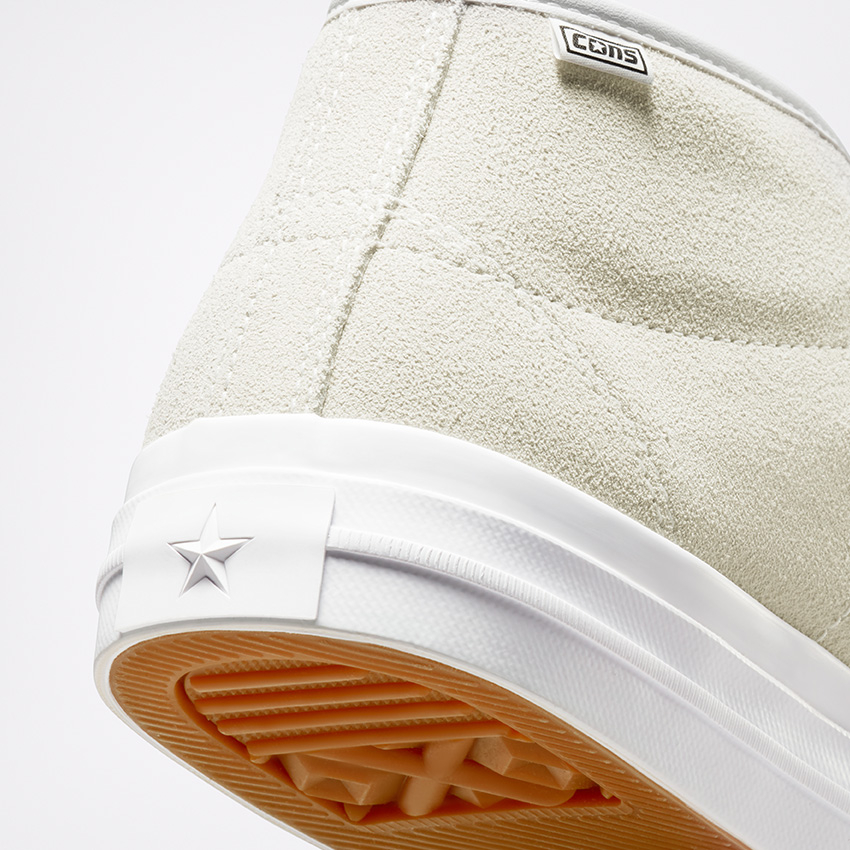 Alexis Sablone One Star Pro Mid Top in Pale Putty White White Converse Canada