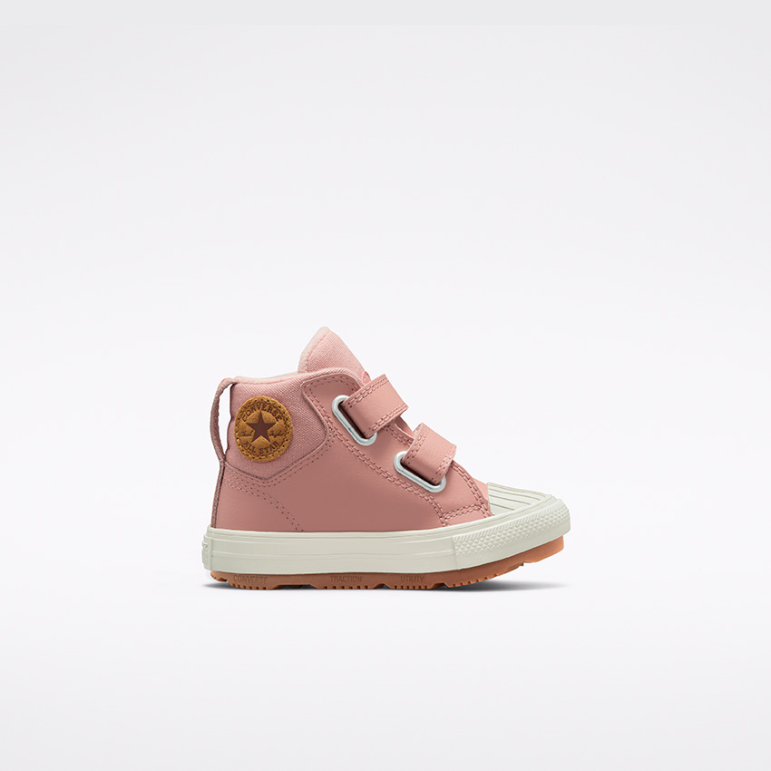 Toddlers Converse Colour Leather Easy On Chuck Taylor All Star Berkshire Boot High Top in Rust Pink Converse Canada