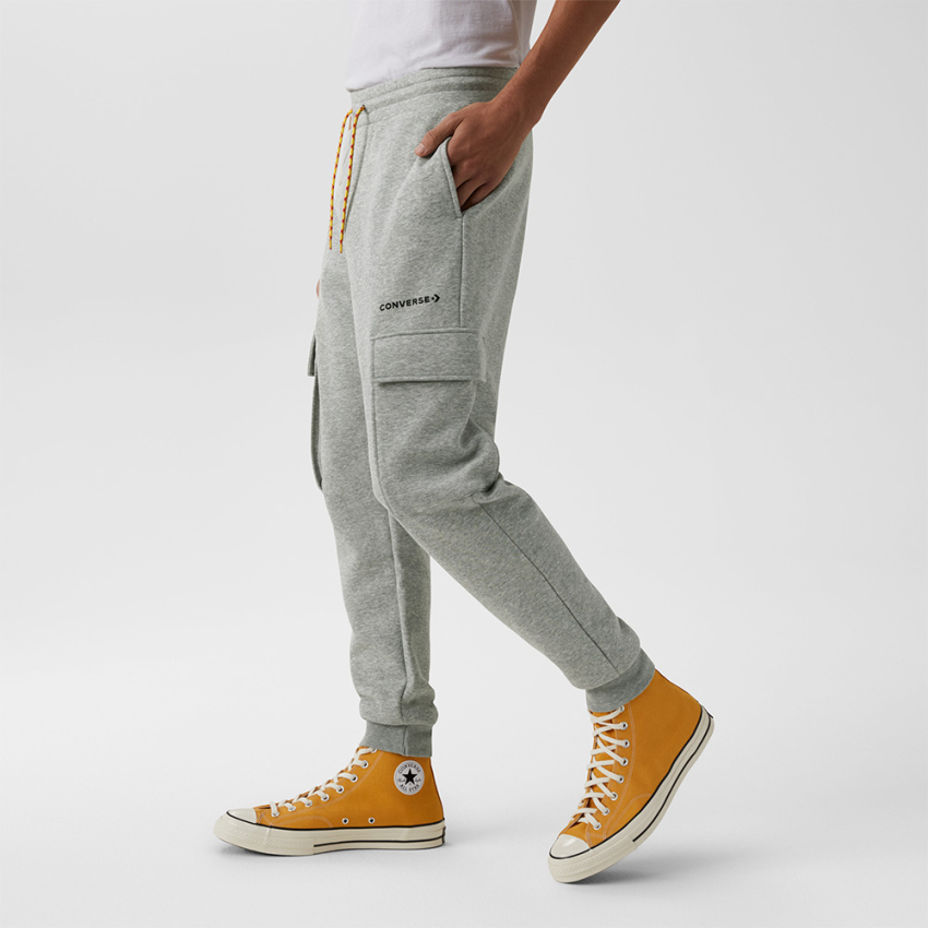 Grey converse joggers on sale