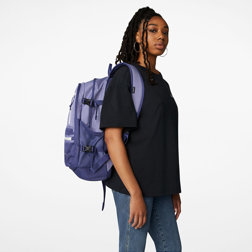 Straight Edge Backpack in State Lilac Dark Purple Dust White Converse Canada
