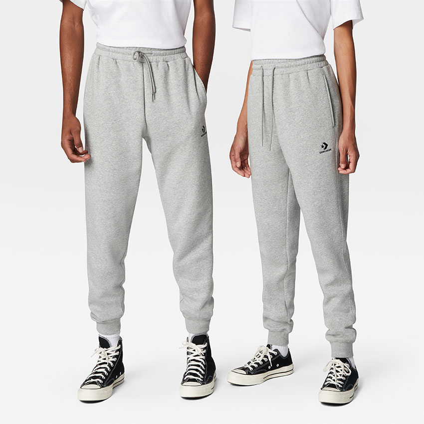 Grey sweatpants with white stars online