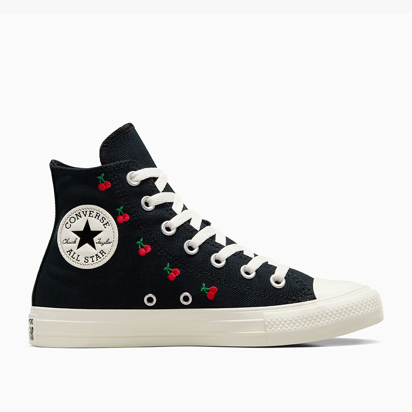 Converse all star black and red best sale