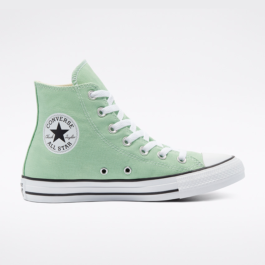 Green leather converse hotsell