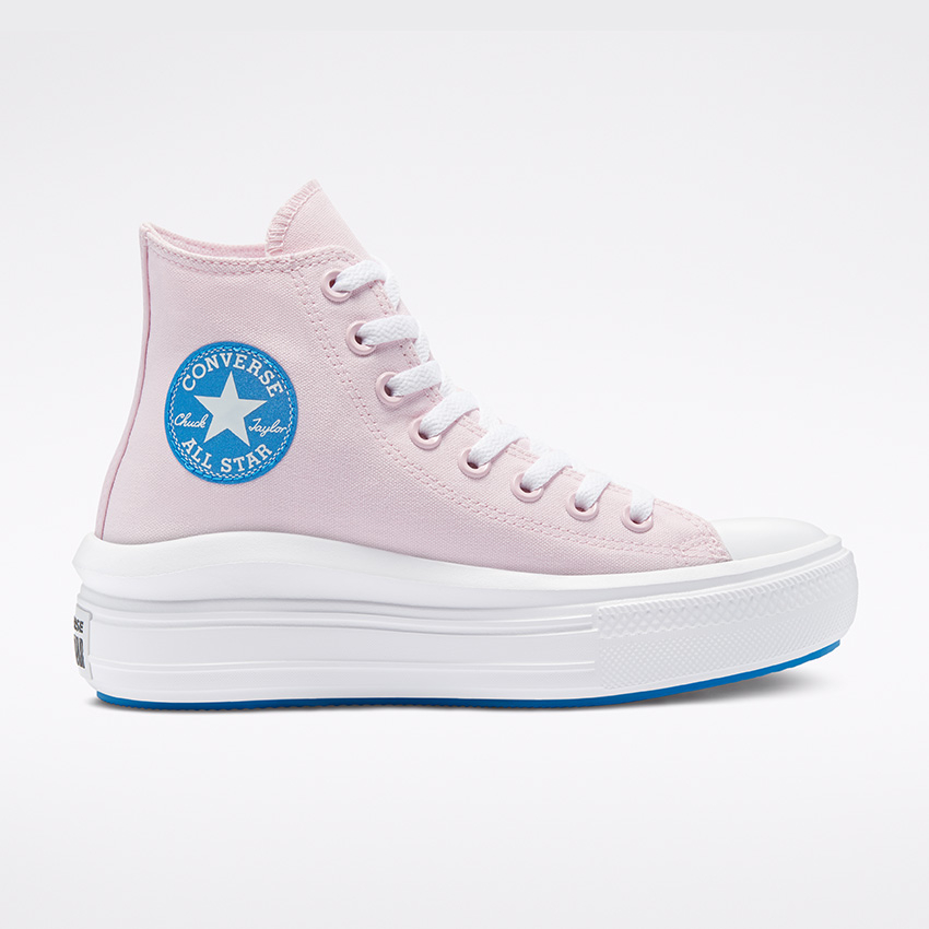 Anodized Metals Chuck Taylor All Star Move High Top in Pink Foam Digital Blue Converse Canada