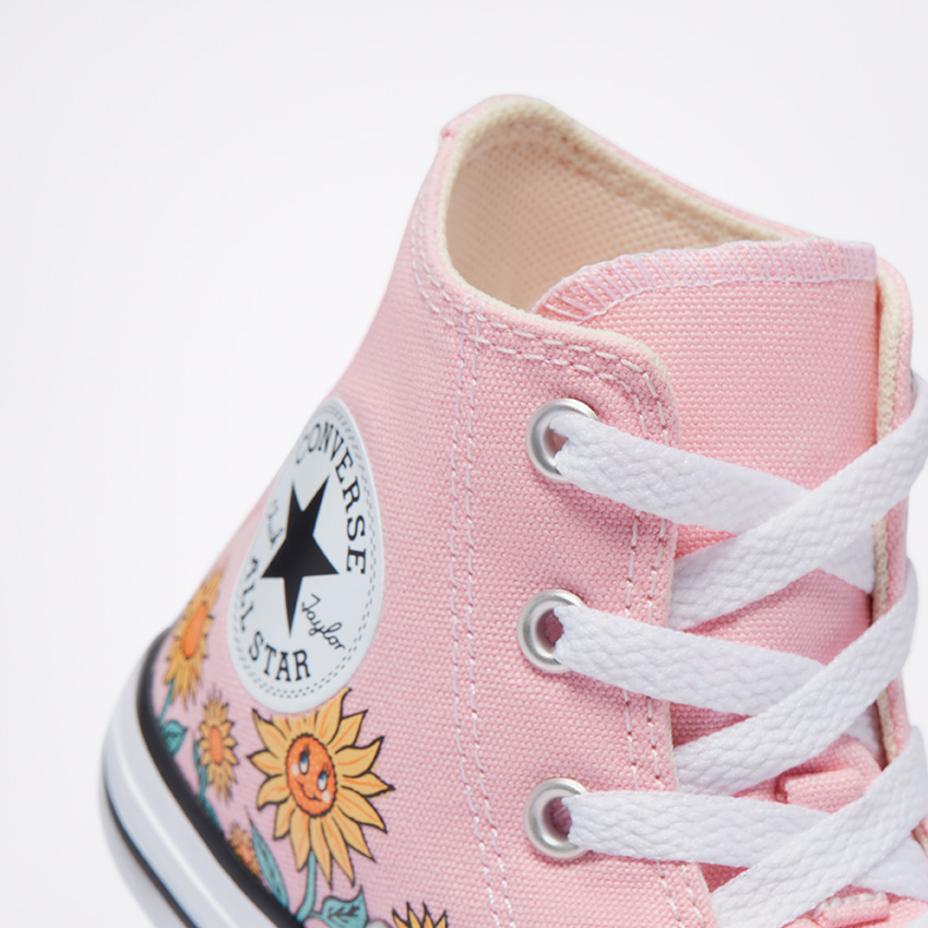 Sunflower converse high top top