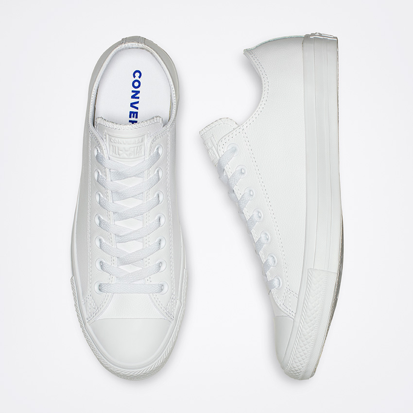 Chuck Taylor All Star Mono Leather Low Top in White Converse Canada