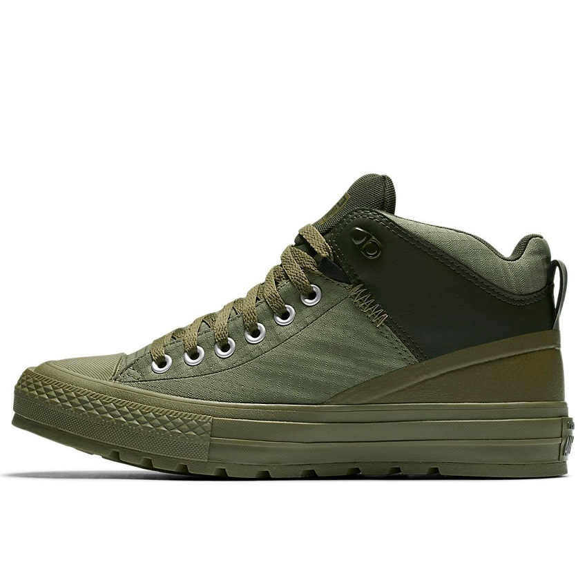 Chuck Taylor All Star Street Boot Nylon in Medium Olive Black Converse Canada