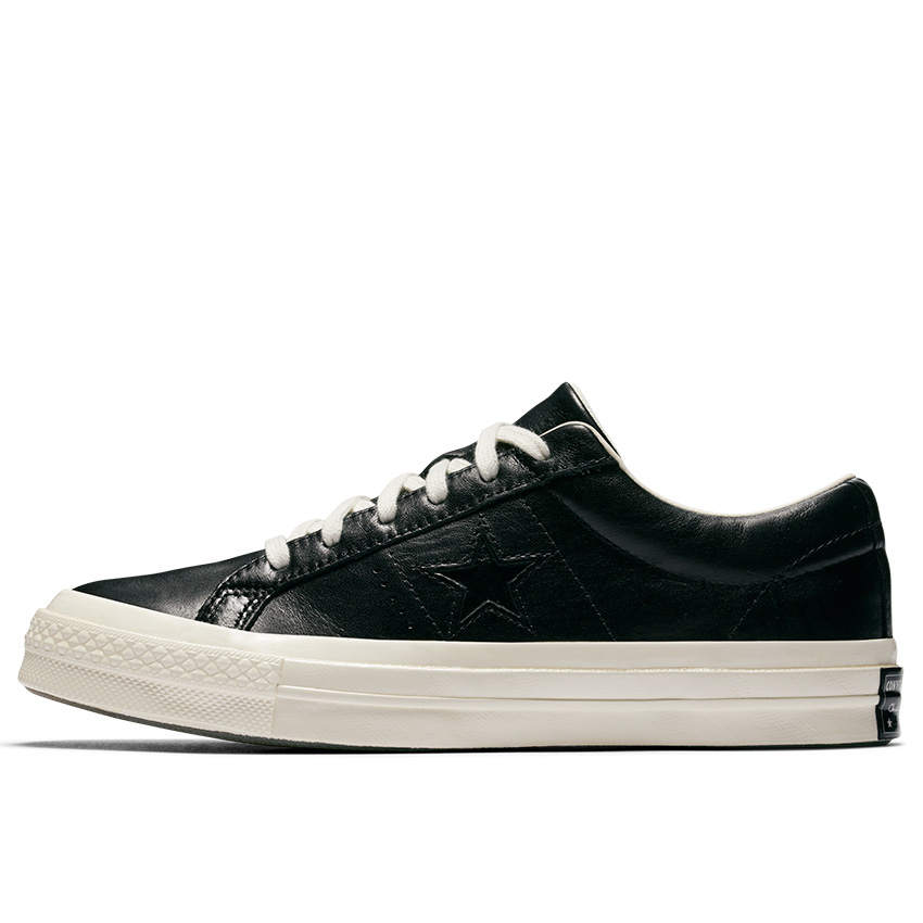 One Star Leather and Tapestry in Black Egret Converse Canada