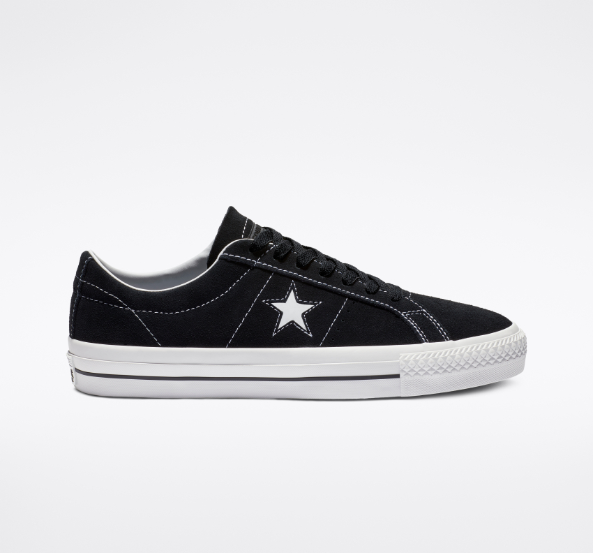 One Star Pro Low Top in Black White White Converse Canada