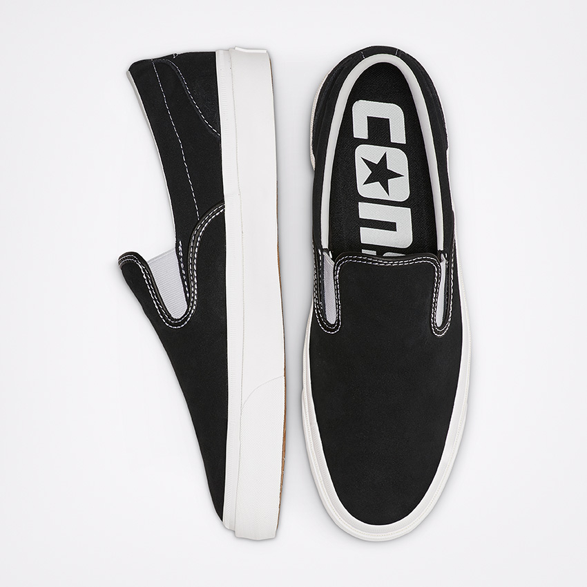 One Star CC Pro Suede Slip in Black/White/White