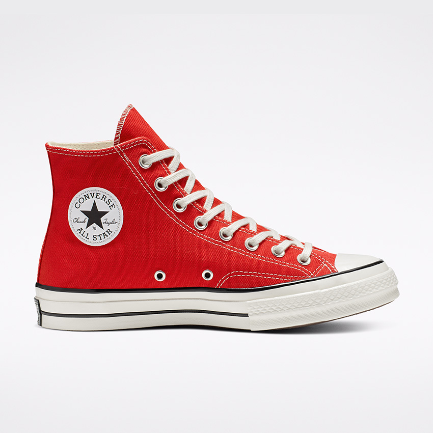 Chuck 70 High Top in Enamel Red Egret Black Converse Canada