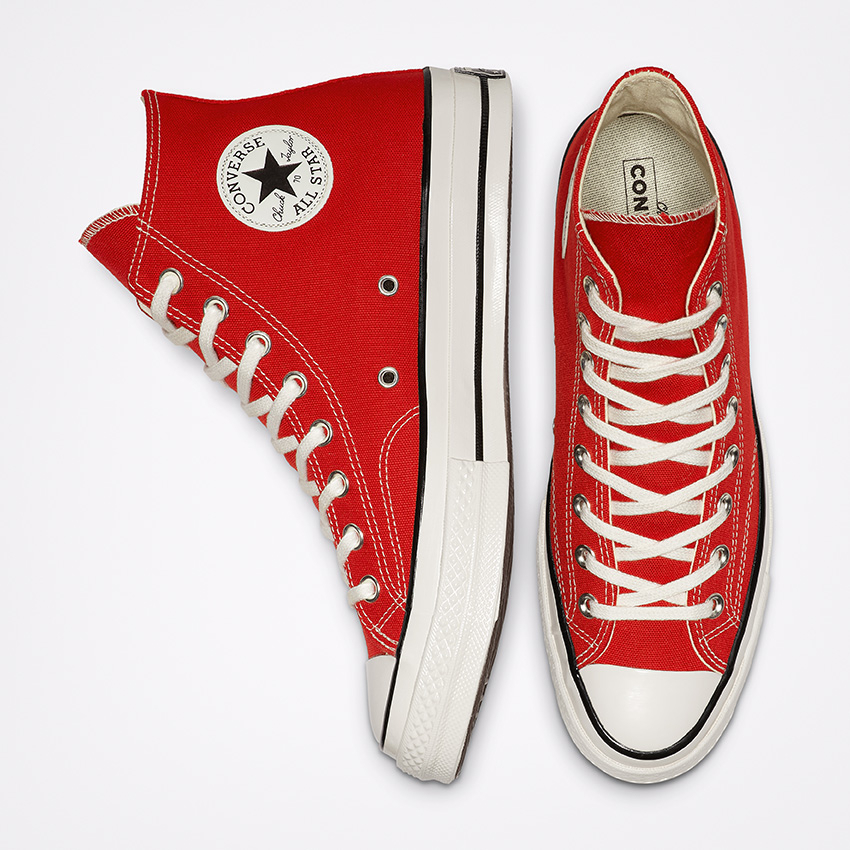 Chuck 70 High Top in Enamel Red Egret Black Converse Canada