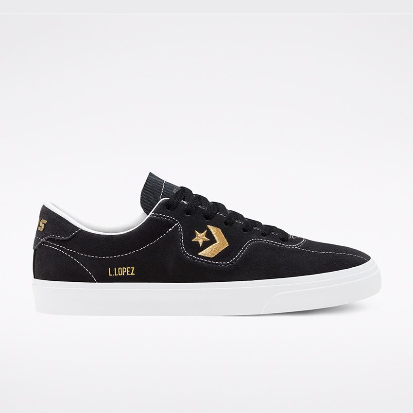 Blocked Louie Lopez Pro Low top in Black Gold White Converse Canada