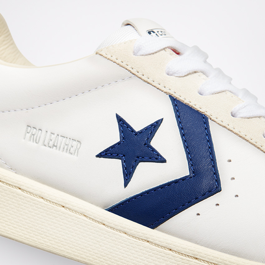 Pro Leather OG Low Top in White Rush Blue Egret Converse Canada