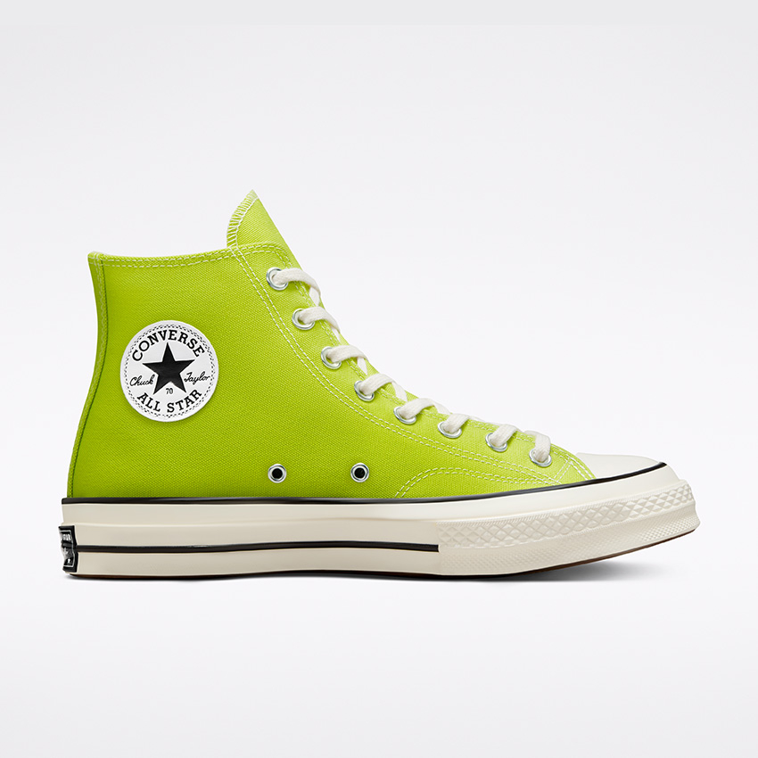 Converse Colour Vintage Canvas Chuck 70 High Top in Lime Twist Egret Black Converse Canada