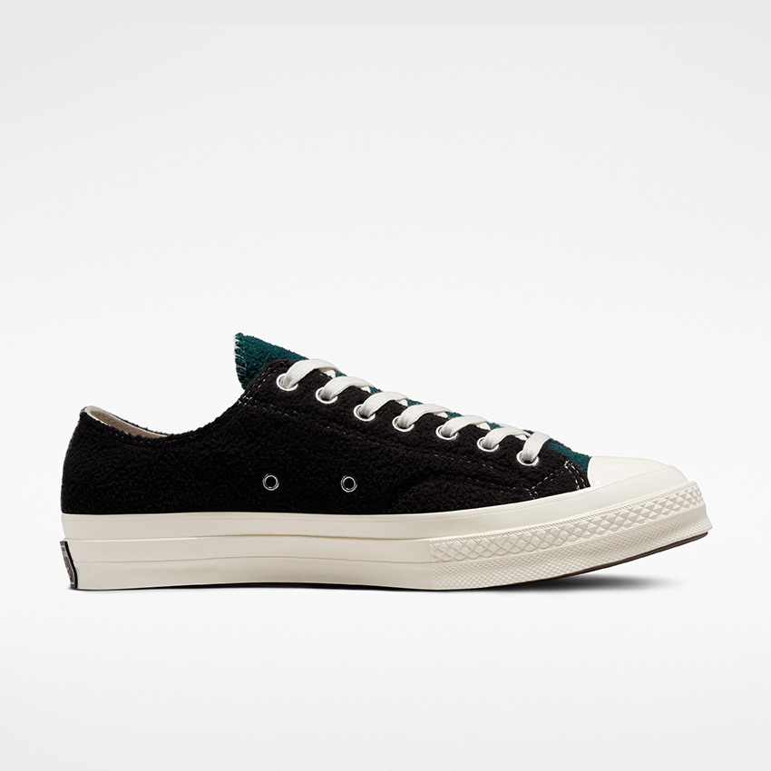 Converse Renew Chuck 70 Upcycled Fleece Low Top in Black Blue Green Converse Canada