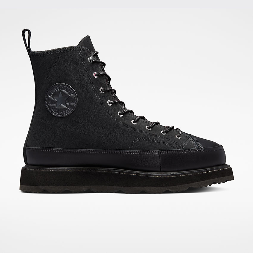 Chuck Taylor Crafted Boot High Top in Black Black Prime Pink Converse Canada