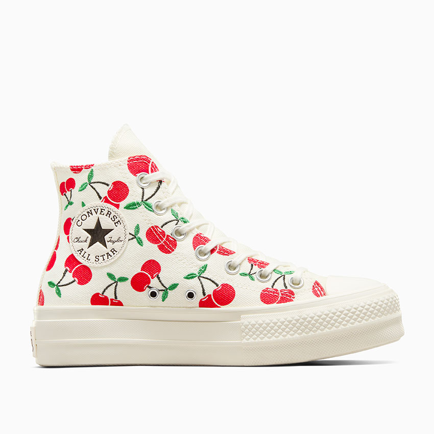 Chuck Taylor All Star Lift Platform Cherries in Egret Red Green Converse Canada